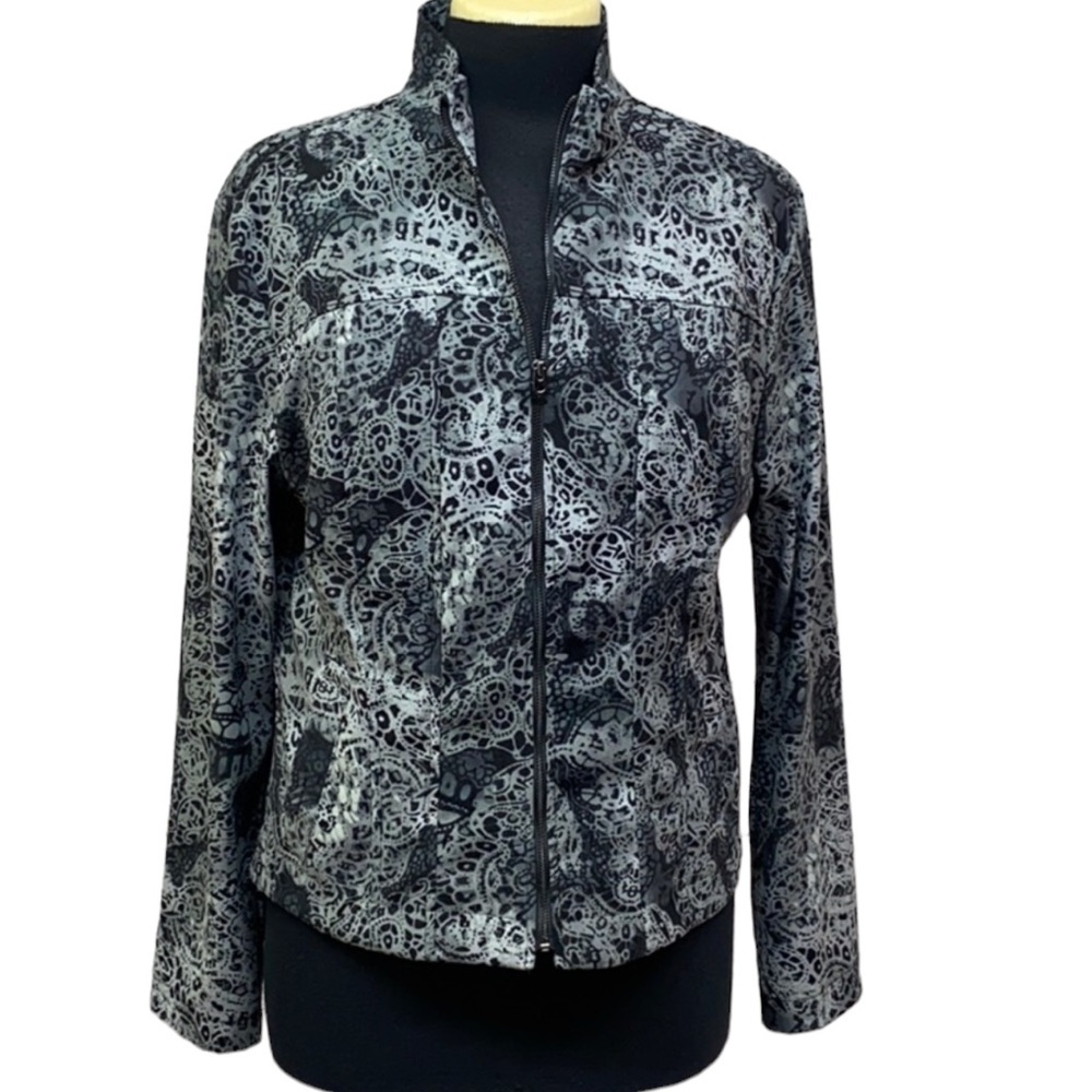 Linear Geo Print Jacket